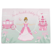 Roze Prinses Fantasy Verjaardagsfeestje Groot Cadeauzakje (Voorkant)