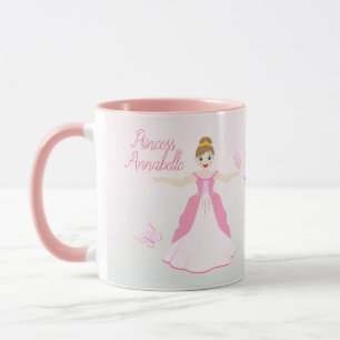 Roze Prinses Fantasy Verjaardagsfeestje Mok