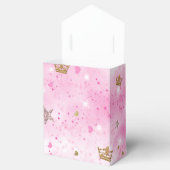 Roze Prinses Harten Sterren & Kronen Verjaardagsfe Bedankdoosjes (Geopend)