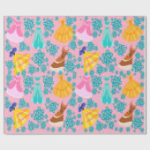 Roze Prinses Jurk inpakpapier (Vlak)