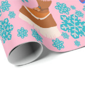 Roze Prinses Jurk inpakpapier (Rol Hoek)