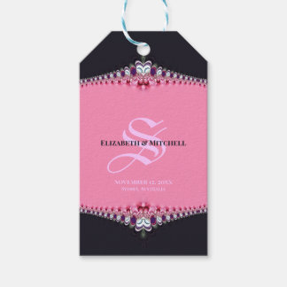 Roze Prinses Kant Speciale Dag Betrokkenheid Huwel Cadeaulabel