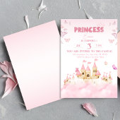 Roze Prinses Kasteel betoverende grillige wolken Kaart