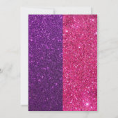 Roze prinses kasteel meisje verjaardagsfeestje kaart (Achterkant)