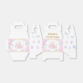 Roze Prinses Kasteel Verjaardagsfeest Favoriet Box Bedankdoosjes (Uitgevouwen)