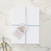 Roze Prinses Kasteel Verjaardagsfeestje Cadeau Lab Cadeaulabel (Met Touw)
