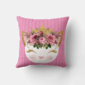 Roze Prinses Kat Sierkussen (Achterkant)