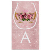 Roze Prinses Kitten Roos Goud Blush Roze Glitter Klein Cadeauzakje (Achterkant)