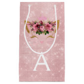 Roze Prinses Kitten Roos Goud Blush Roze Glitter Klein Cadeauzakje (Voorkant)