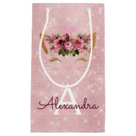 Roze Prinses Kitten Roos Goud Blush Roze Glitter Klein Cadeauzakje