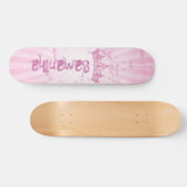 Roze Prinses Kroon Tiara Mini Skateboard (Horizontaal)