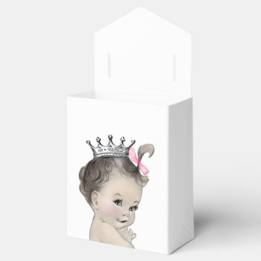 Roze Prinses Meisje Baby shower Bedankdoosjes (Geopend)