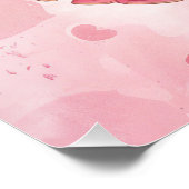 Roze Prinses Meisje Verjaardag Welkom Perfect Poster (Hoek)