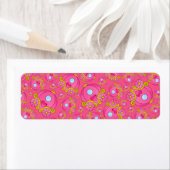 Roze prinses onderstelpatroon etiket (Insitu)