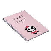 Roze Prinses Panda Notitieboek (Rechterzijde)
