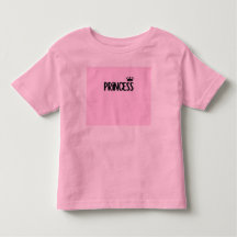 Roze prinses peuter T-shirt met kroon | Schattig