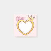 Roze prinses Post-It Notes (Voorkant)