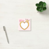 Roze prinses Post-It Notes (Kantoor)