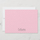 Roze prinses & prins Birthday-uitnodigingen Kaart (Achterkant)