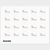 Roze Prinses · Prinses Wordart Ronde Sticker (Vel)