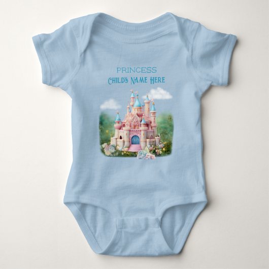 Roze Prinses Queen Woodland Bloemen Sprookje Romper (Voorkant)