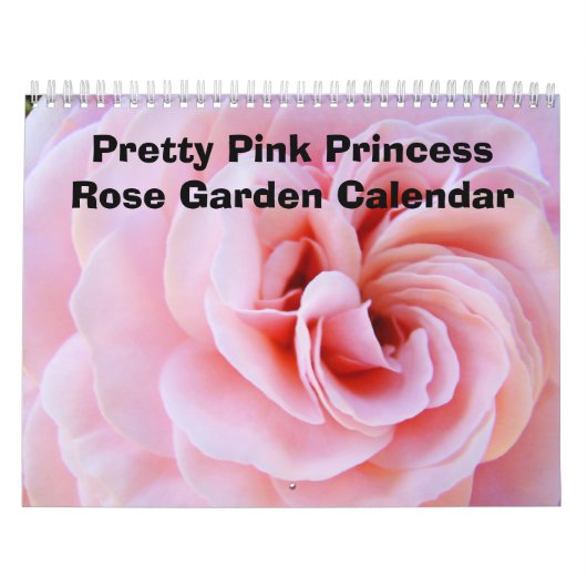  Roze prinses Roos Garden Calendar Rozen Kalender (Hoes)