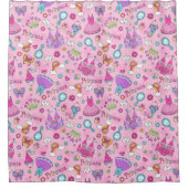 Roze prinses Shower Curtain Douchegordijn (Voorkant)