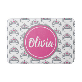  roze prinses Silver Tiara Crown Badmat