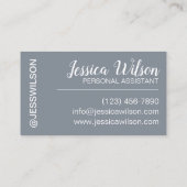  roze prinses Silver Tiara Crown Visitekaartje (Achterkant)