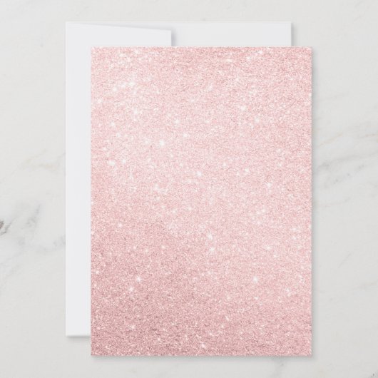 Roze Prinses Sprookje Kroonfeestuitnodiging Kaart (Achterkant)