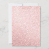 Roze Prinses Sprookjeskroon Feest Uitnodiging  (Achterkant)