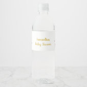 ROZE PRINSES TIARA AANPASBARE WATERFLES ETIKET (Voorkant)