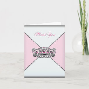 Roze prinses Tiara bedankt kaarten
