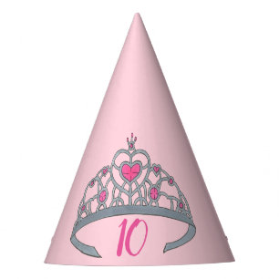 -roze prinses Tiara Birthday Party Girl Feesthoedjes