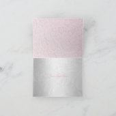 Roze prinses Tiara & kant Dank je kaart (Binnen)