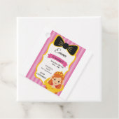 Roze Prinses Verjaardag Uitnodigen | tateraar Bedankjes Labels (In situ)