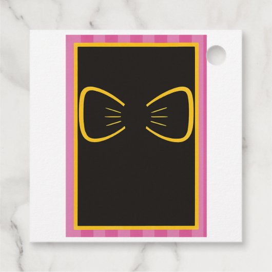 Roze Prinses Verjaardag Uitnodigen | tateraar Bedankjes Labels (Achterkant)