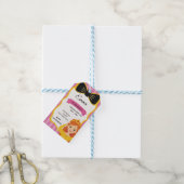 Roze Prinses Verjaardag Uitnodigen | tateraar Cadeaulabel (Met Touw)