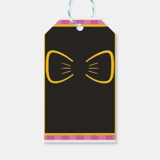 Roze Prinses Verjaardag Uitnodigen | tateraar Cadeaulabel (Achterkant)