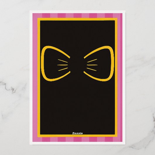 Roze Prinses Verjaardag Uitnodigen | tateraar Folie Uitnodiging (Achterkant)