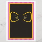 Roze Prinses Verjaardag Uitnodigen | tateraar Menu (Achterkant)