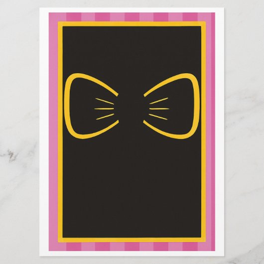 Roze Prinses Verjaardag Uitnodigen | tateraar Menu (Achterkant)