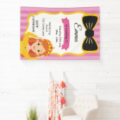 Roze Prinses Verjaardag Uitnodigen | tateraar Spandoek (Insitu)