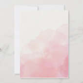 Roze Prinses Verjaardag Uitnodiging (Achterkant)