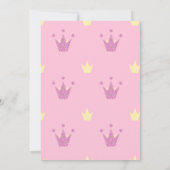 Roze Prinses Verjaardag Uitnodigingen met Foto (Achterkant)