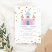 Roze Prinses Verjaardagsfeest Uitnodiging
