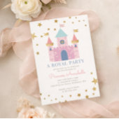 Roze Prinses Verjaardagsfeest Uitnodiging