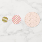 Roze prinses verjaardagsfeesttafel confetti (Achterkanten)
