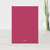 Roze Prinses Verjaardagsgroet Kaart (Achterkant)