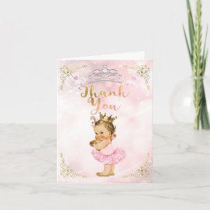 Roze Prinses Vintage Baby Meisje Licht Bedankt